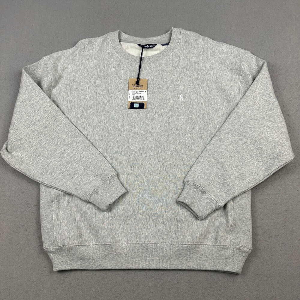 Chubbies Sweatshirt Men Medium Gray Crewneck 6th Period Pullover Comfort Knit M